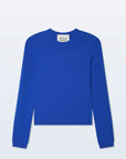 SLIM CASHMERE CREWNECK COBALT