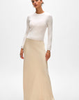 SLIM CASHMERE CREWNECK-SOFT WHITE