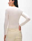SLIM CASHMERE CREWNECK-SOFT WHITE