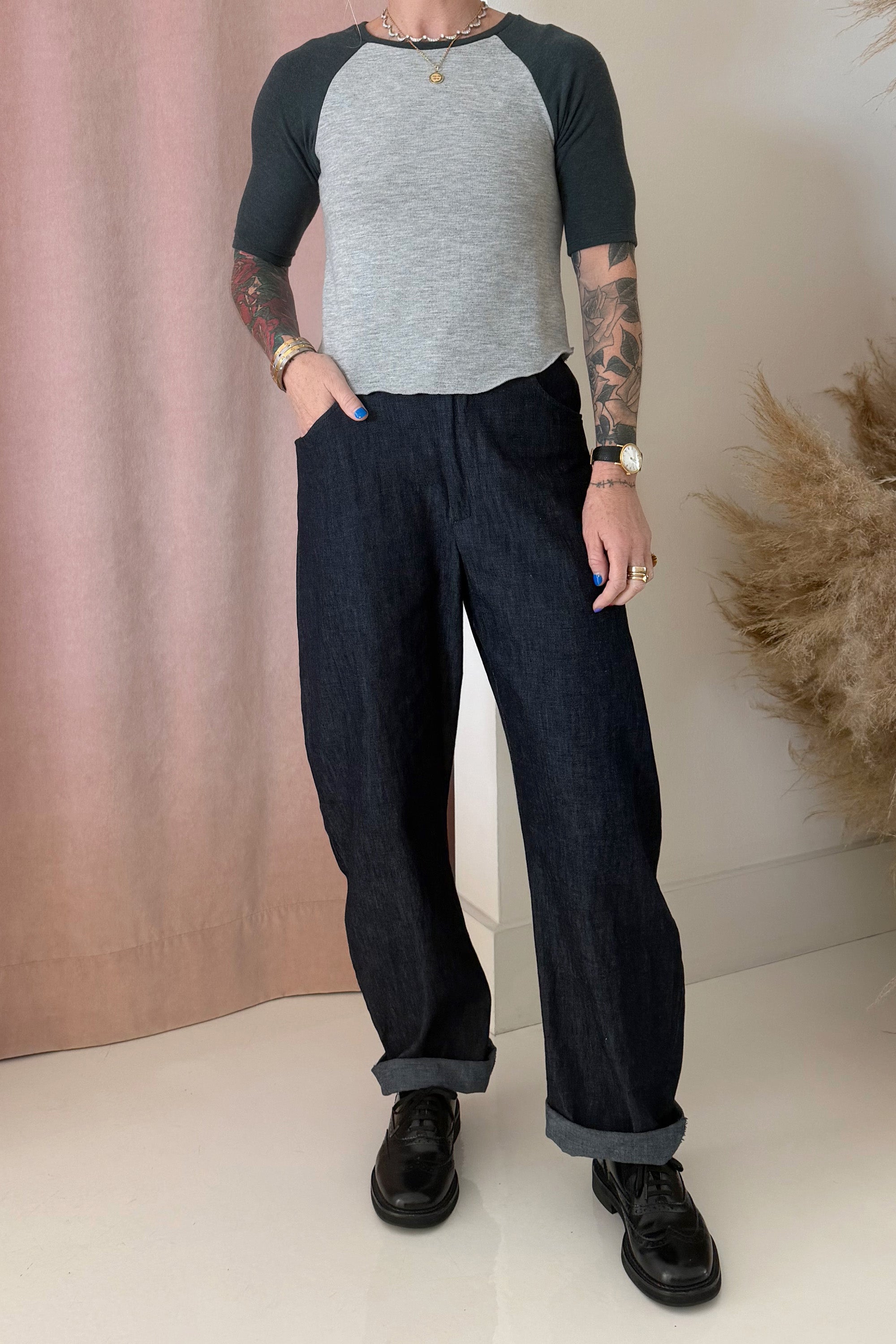 BLAKE BASEBALL T-SHIRT-GREY