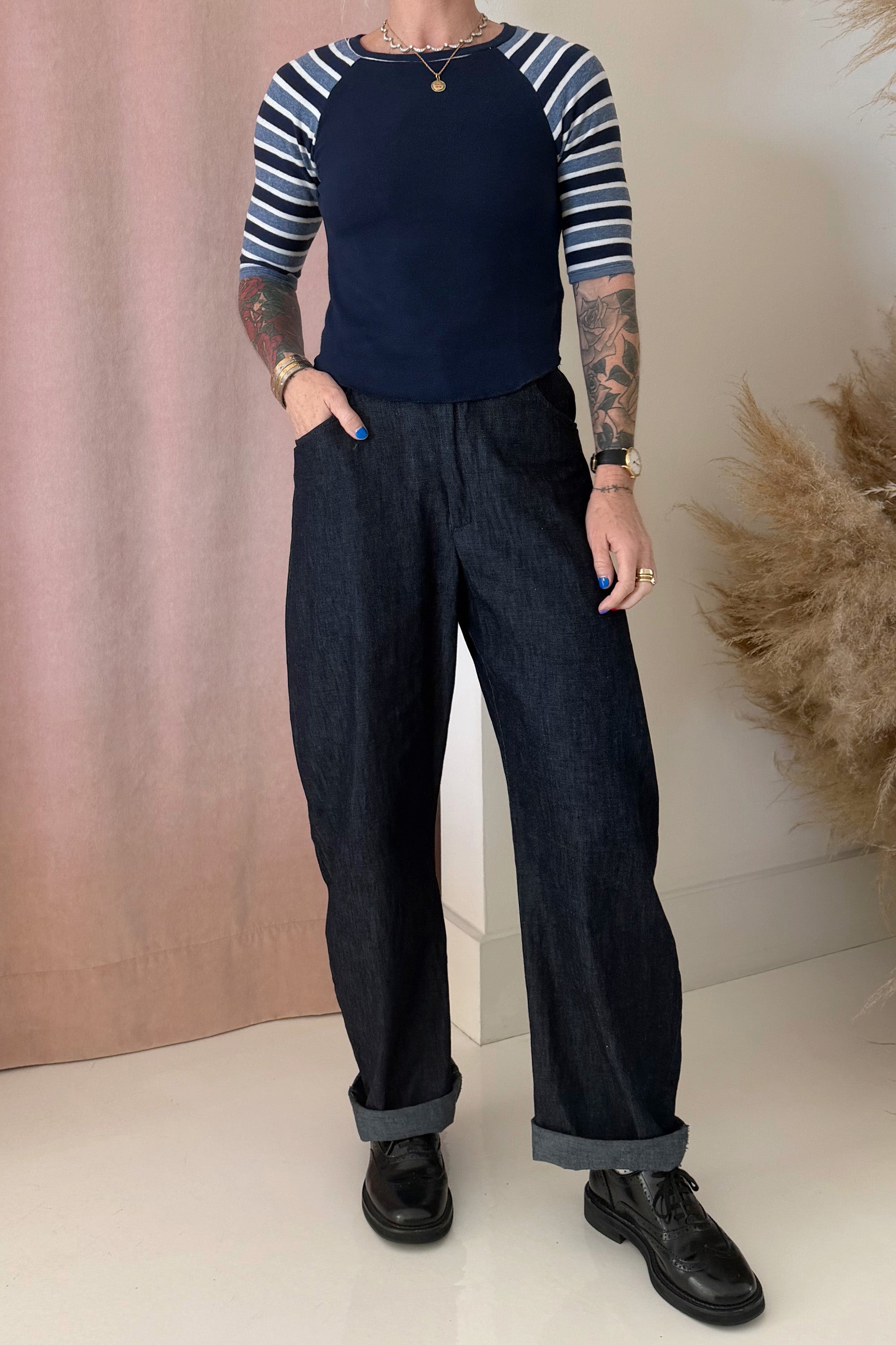 BLAKE BASEBALL T-SHIRT-NAVY