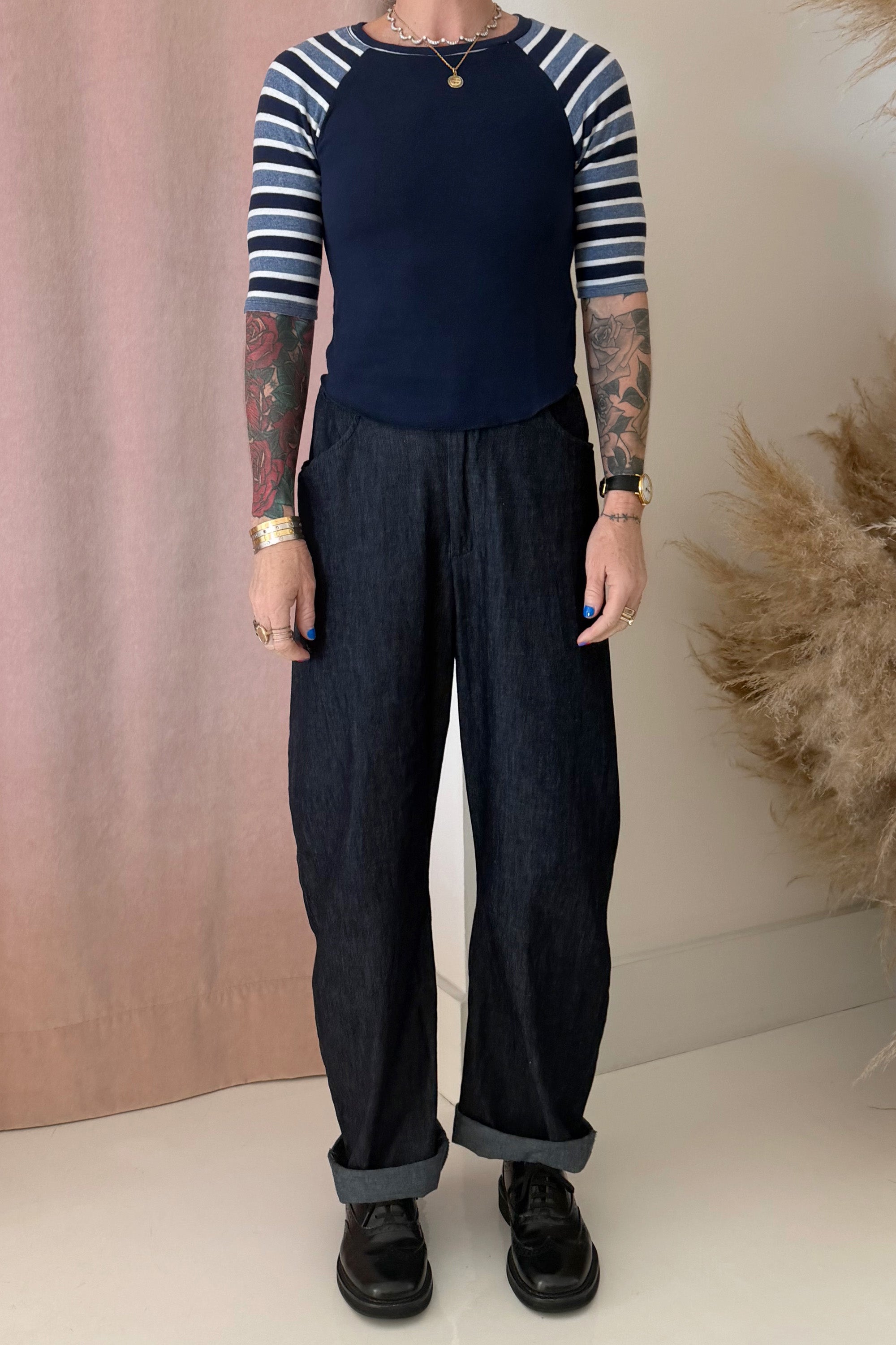 BLAKE BASEBALL T-SHIRT-NAVY