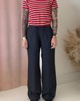 AMELIA STRIPE T-SHIRT-RED
