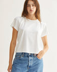MARIELLE BOXY TEE-BLACK