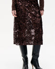 SHANIA SKIRT-COFFEE