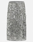 SHANIA SKIRT-SILVER