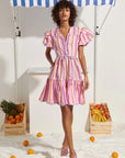 BABA VOYAGER DRESS-PINK STRIPE
