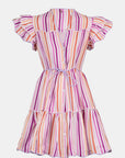 BABA VOYAGER DRESS-PINK STRIPE