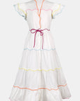 BABA VOYAGER DRESS-WHITE