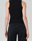 ISABEL RIB TANK-BLACK