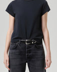 KAI BABY TEE-WASHED BLACK