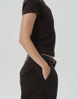 NELLO T-SHIRT-CHOCOLATE