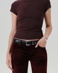 NELLO T-SHIRT-HEATHERED MAHOGANY