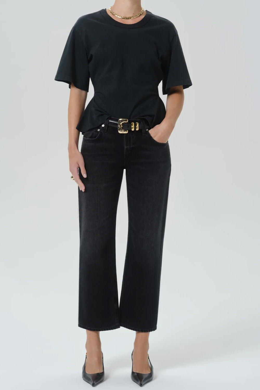 REWORK MENS TEE-WASHED BLACK