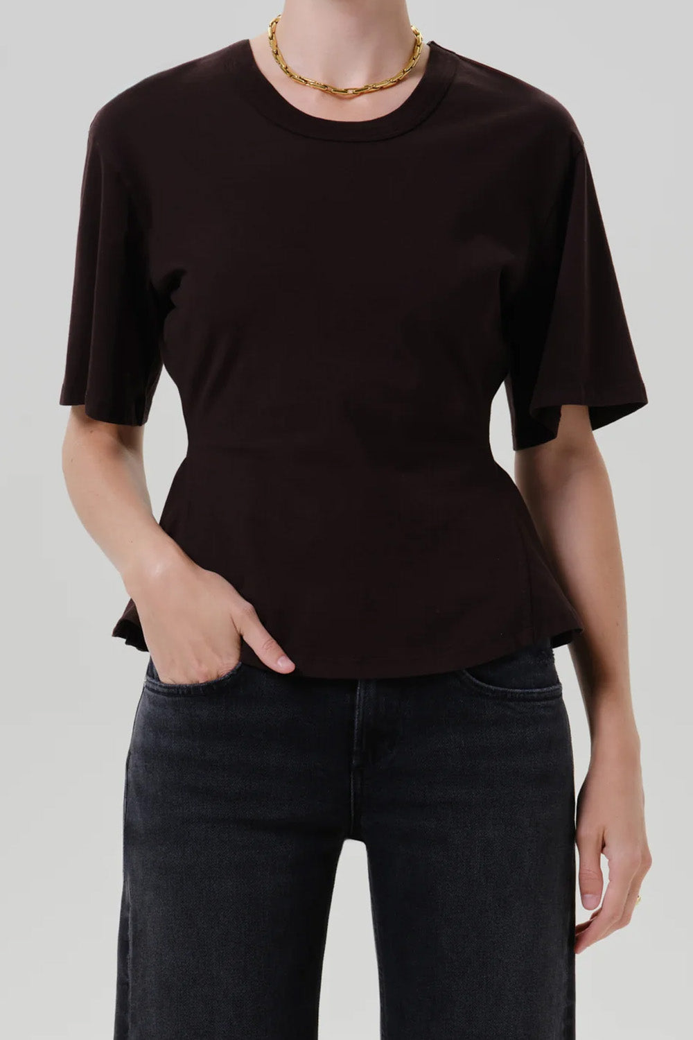 REWORK MENS TEE-CHOCOLATE