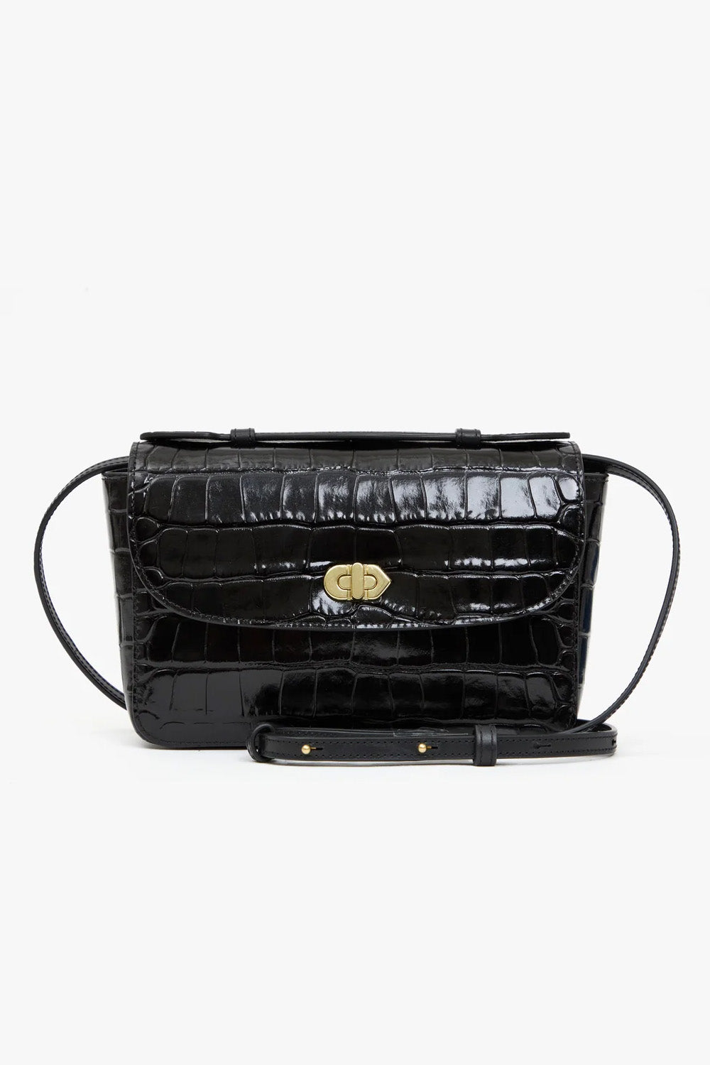 KATHRYN BOX BAG-CROCO