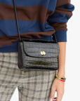 KATHRYN BOX BAG-CROCO