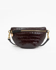 PETITE FANNY-MAHOGANY CROCO