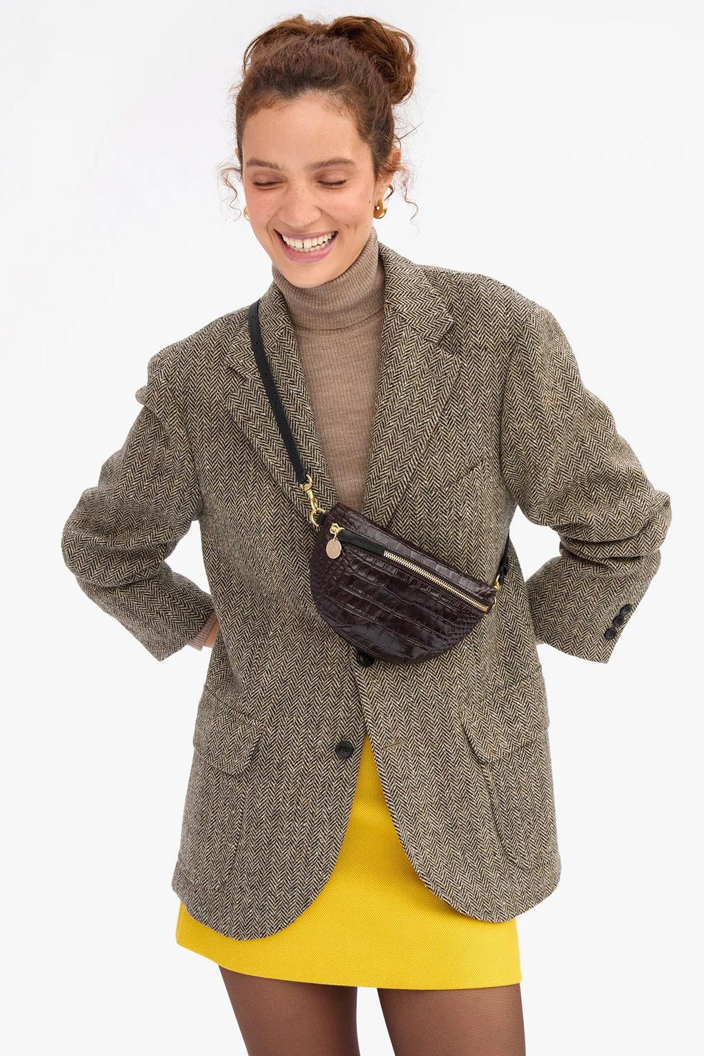 PETITE FANNY-MAHOGANY CROCO