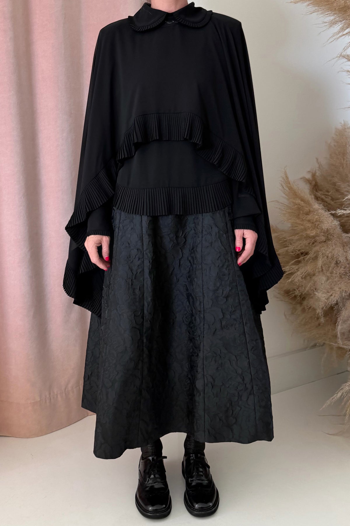 CREPE LAYERED BLOUSE