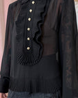 CREPE LAYERED BLOUSE