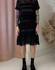 TIERED RUFFLE DRESS