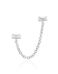 BAGUETTE CHAIN EARRING