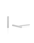GOLD BAR STUD-WHITE GOLD