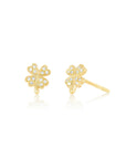 MINI CLOVER STUD-YELLOW GOLD
