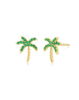 EMERALD PALM STUD