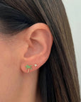 EMERALD PALM STUD