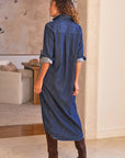 DENIM RORY DRESS-VINTAGE DARK WASH