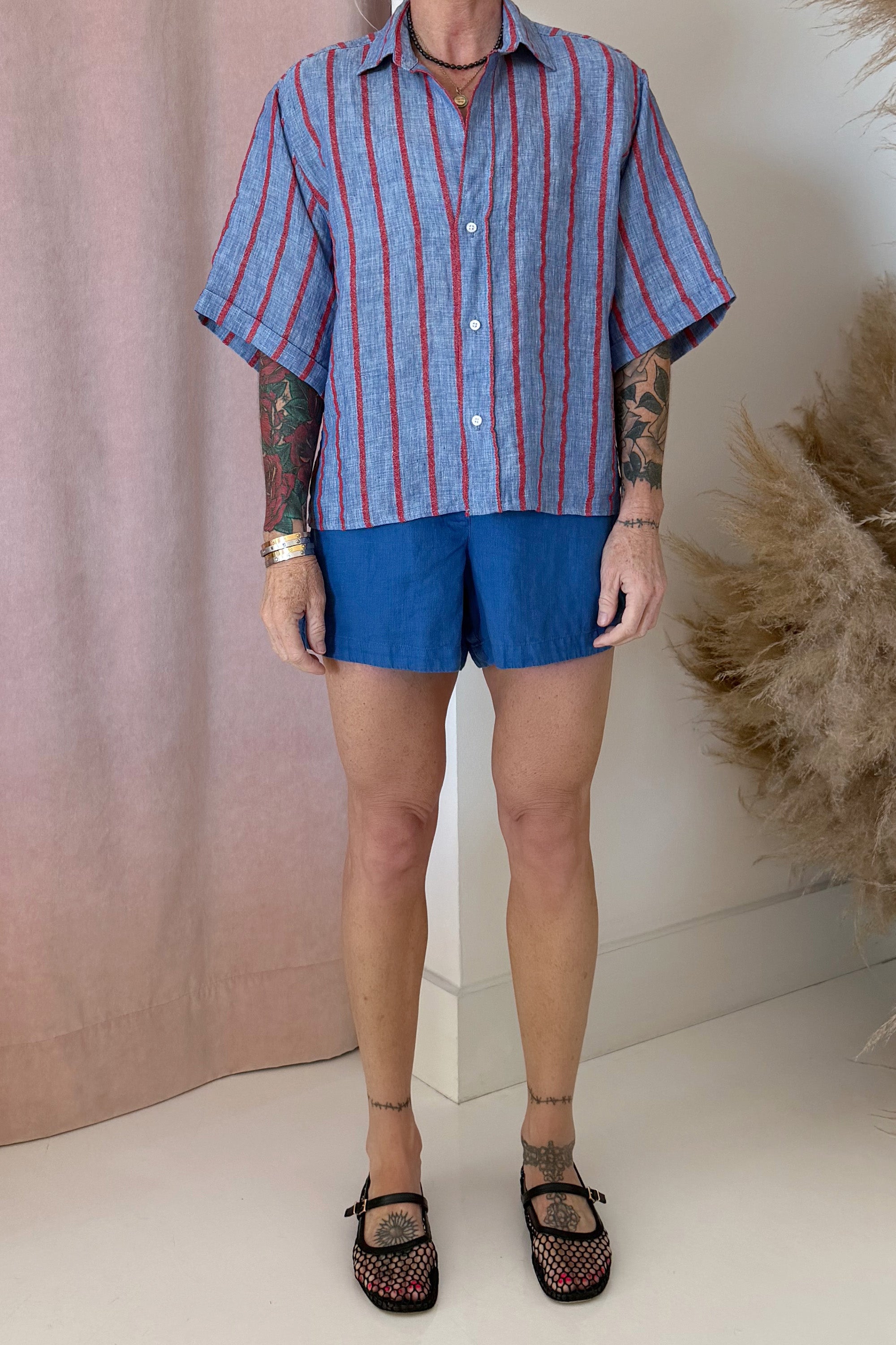 ROSIE BLOUSE-STRIPE
