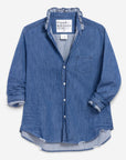 RUFFLE EILEEN BLOUSE-INDIGO