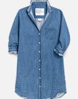 RUFFLE MARY DRESS-INDIGO