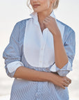 EILEEN TUXEDO BLOUSE
