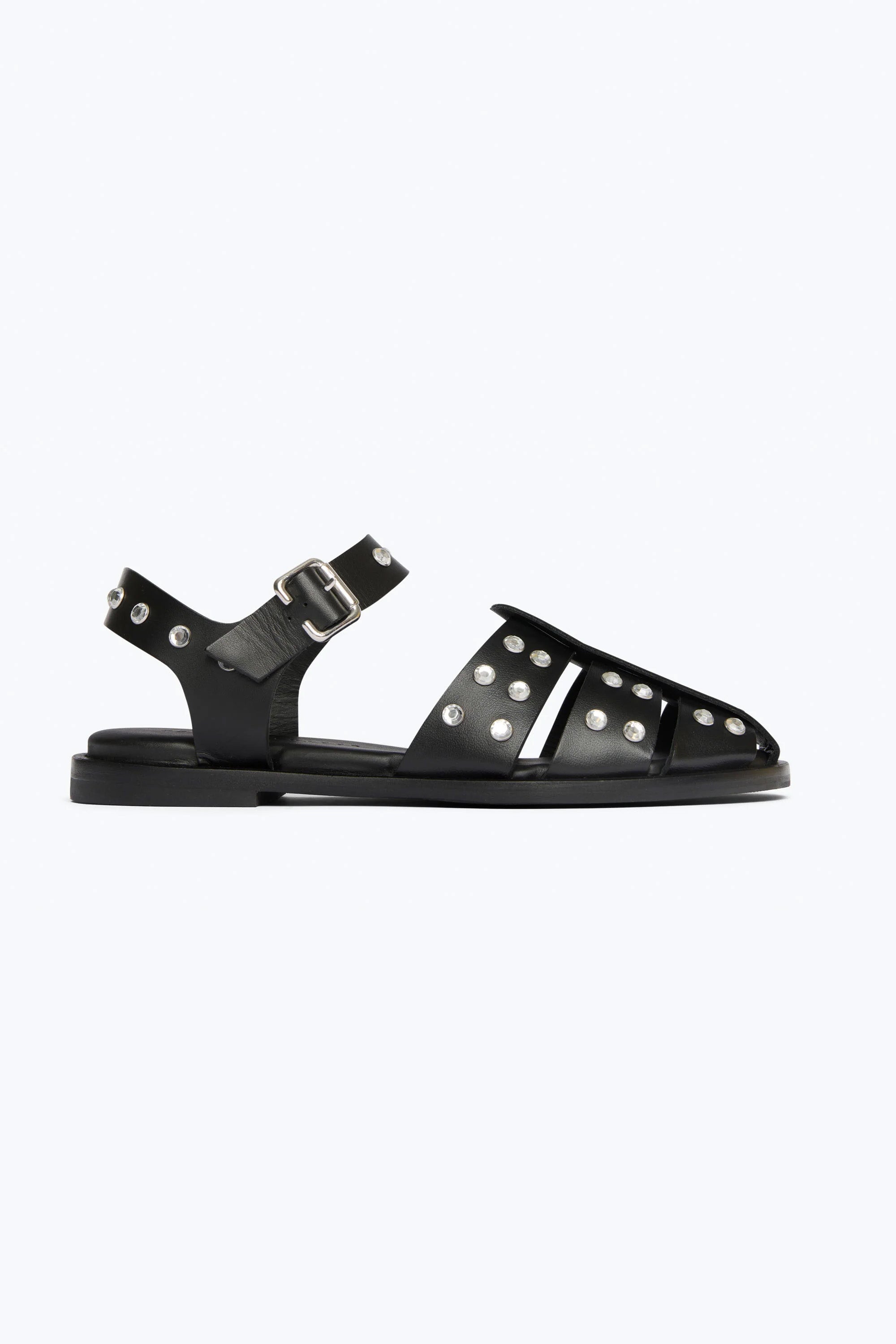 CRYSTAL SERA SANDAL-BLACK