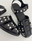 CRYSTAL SERA SANDAL-BLACK