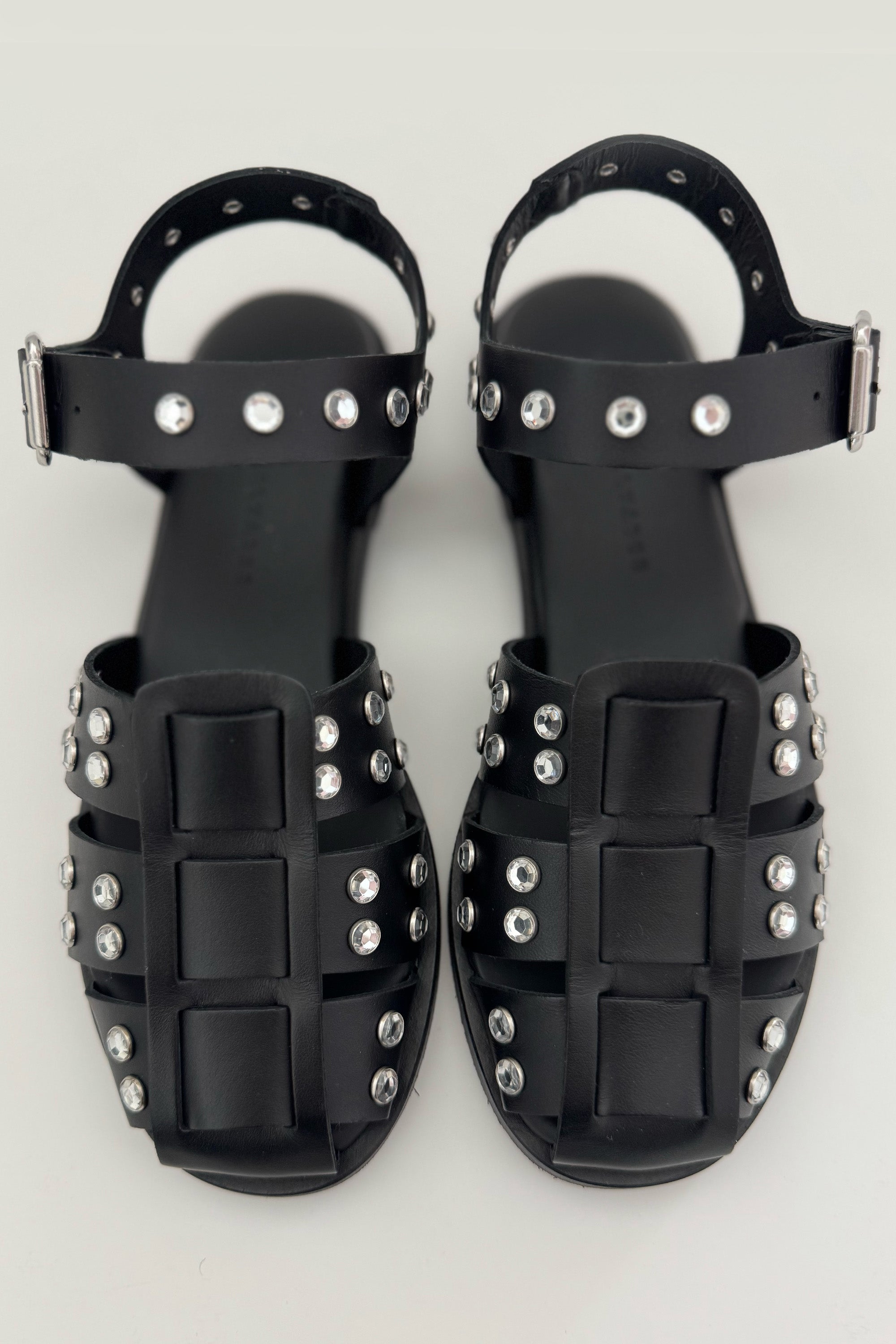 CRYSTAL SERA SANDAL-BLACK