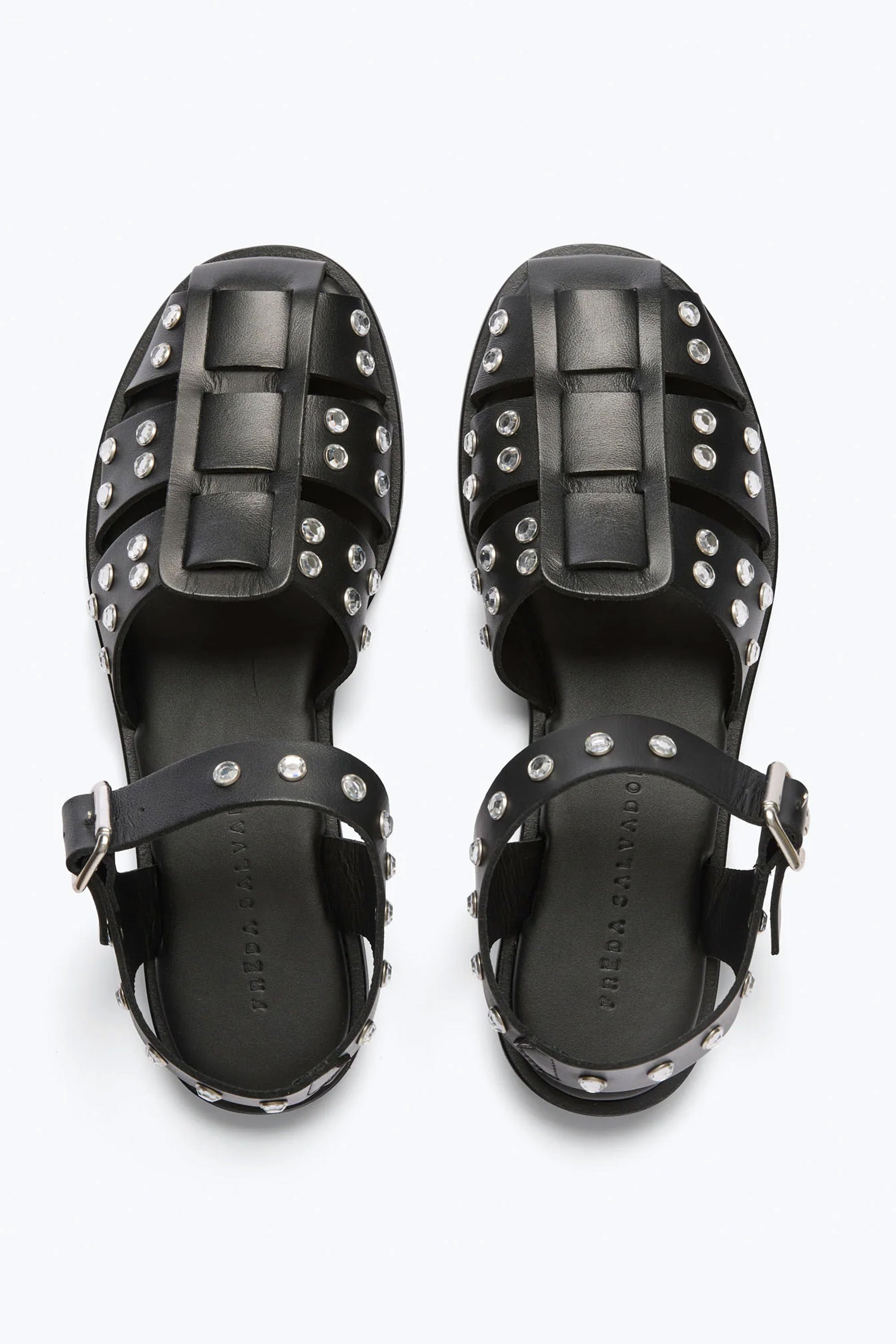CRYSTAL SERA SANDAL-BLACK