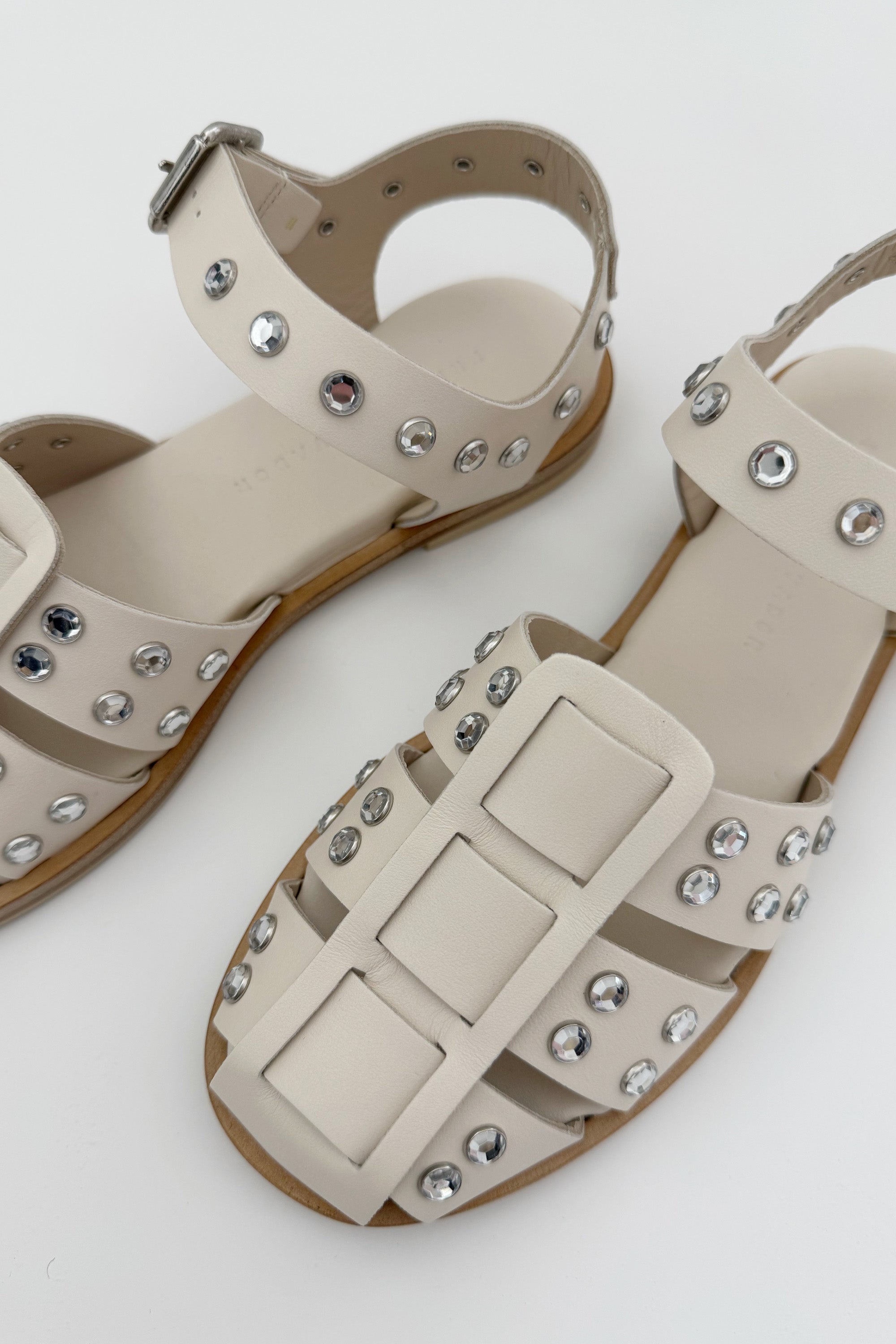 CRYSTAL SERA SANDAL-BONE
