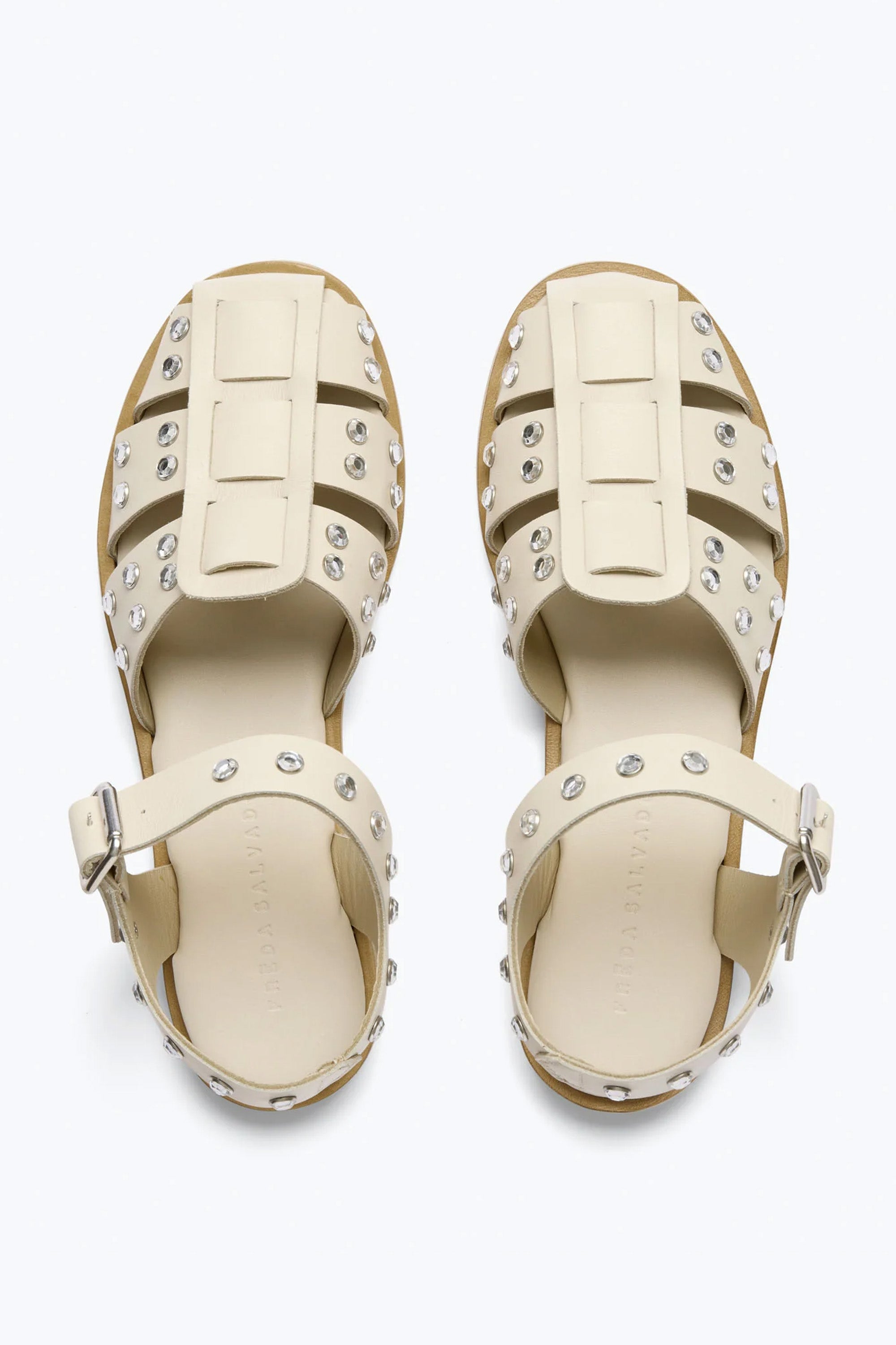 CRYSTAL SERA SANDAL-BONE