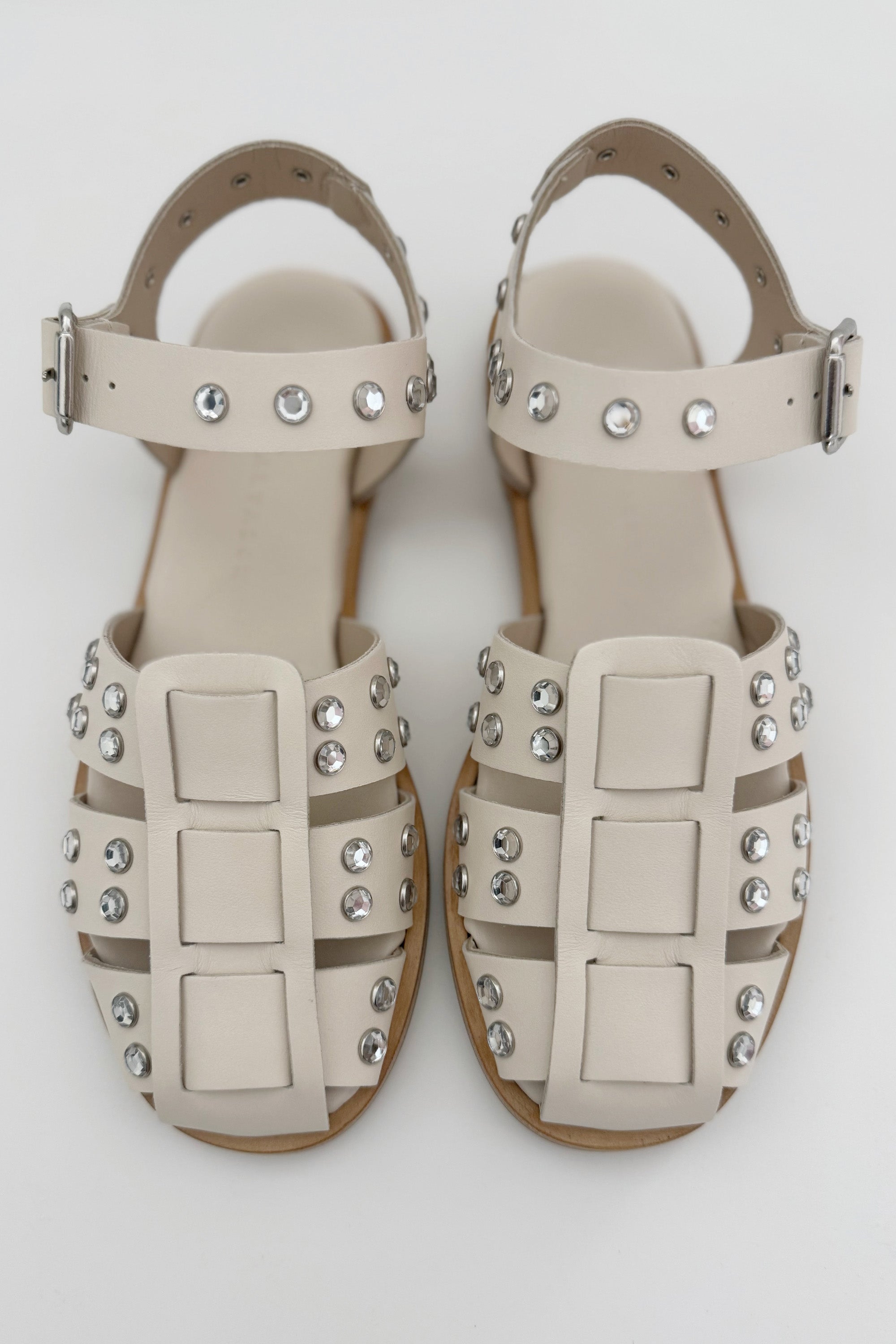 CRYSTAL SERA SANDAL-BONE