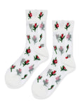ROSEBUD SHEER CREW-WHITE