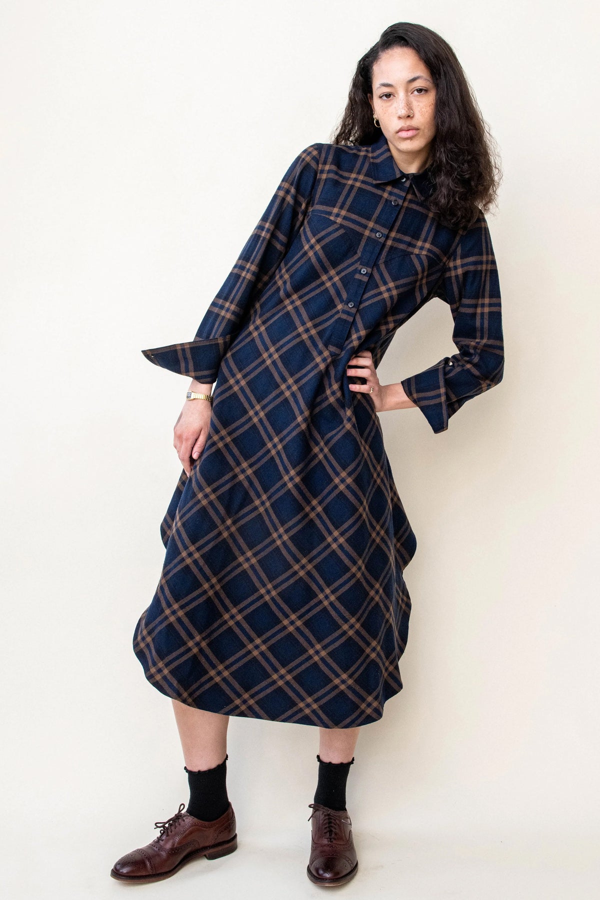 BIAS SHIRTDRESS-CHECK