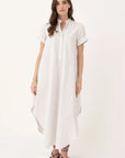 STRIPE BIAS SHIRTDRESS