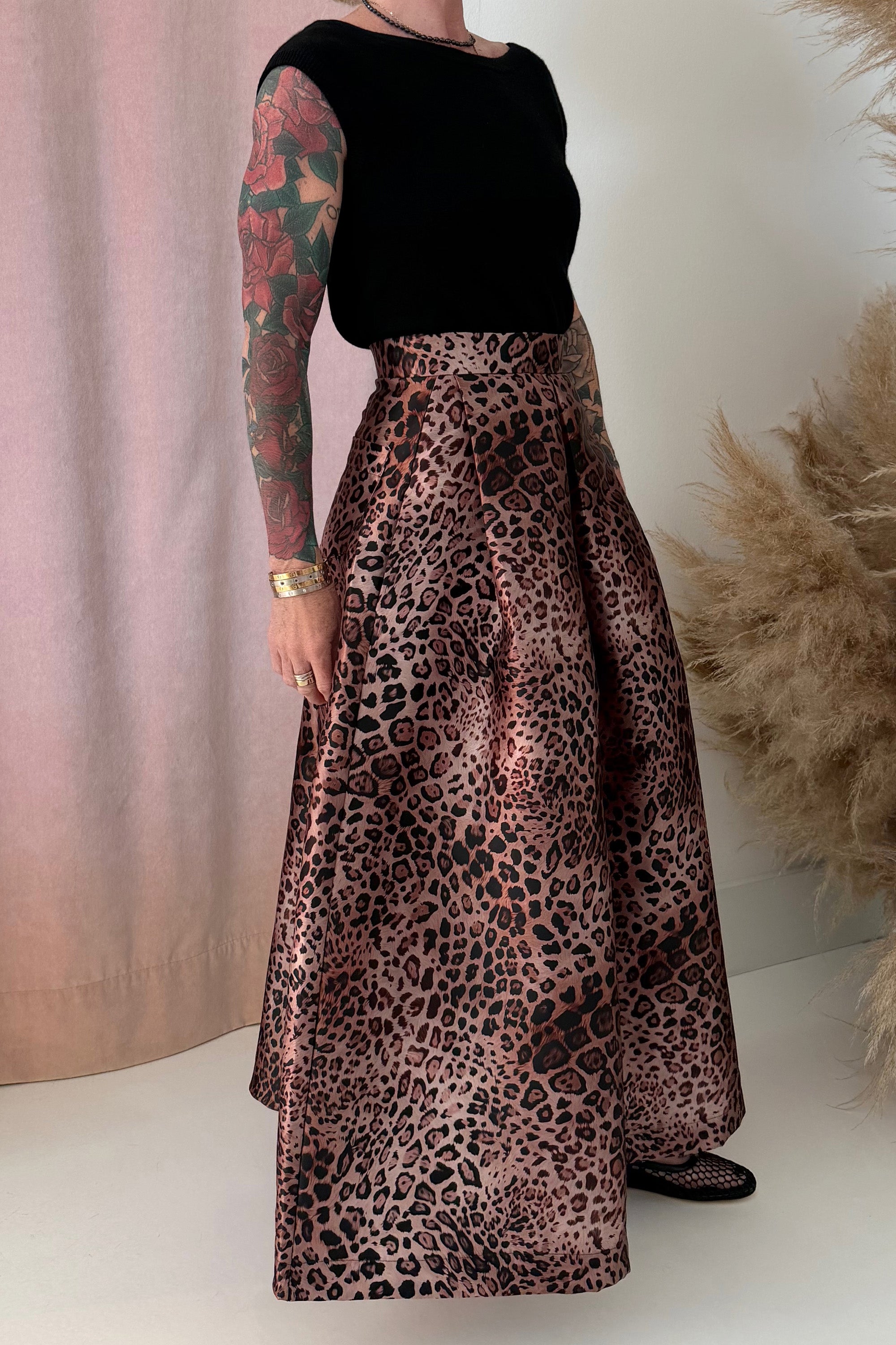 GALE SKIRT-LEOPARD