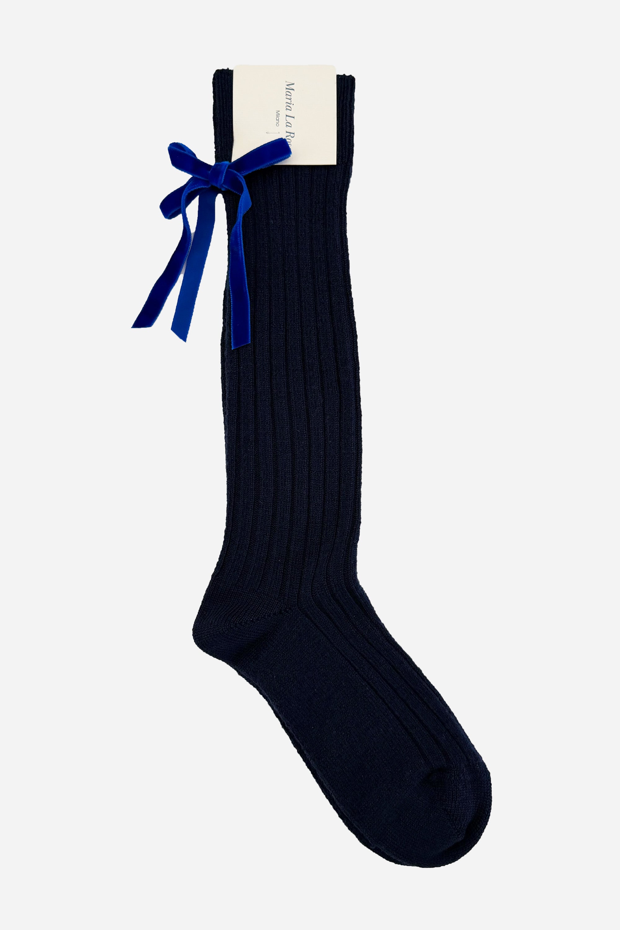 COLLEGE BOW SOCKS-NAVY