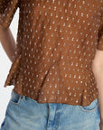 BROWN BLOUSE