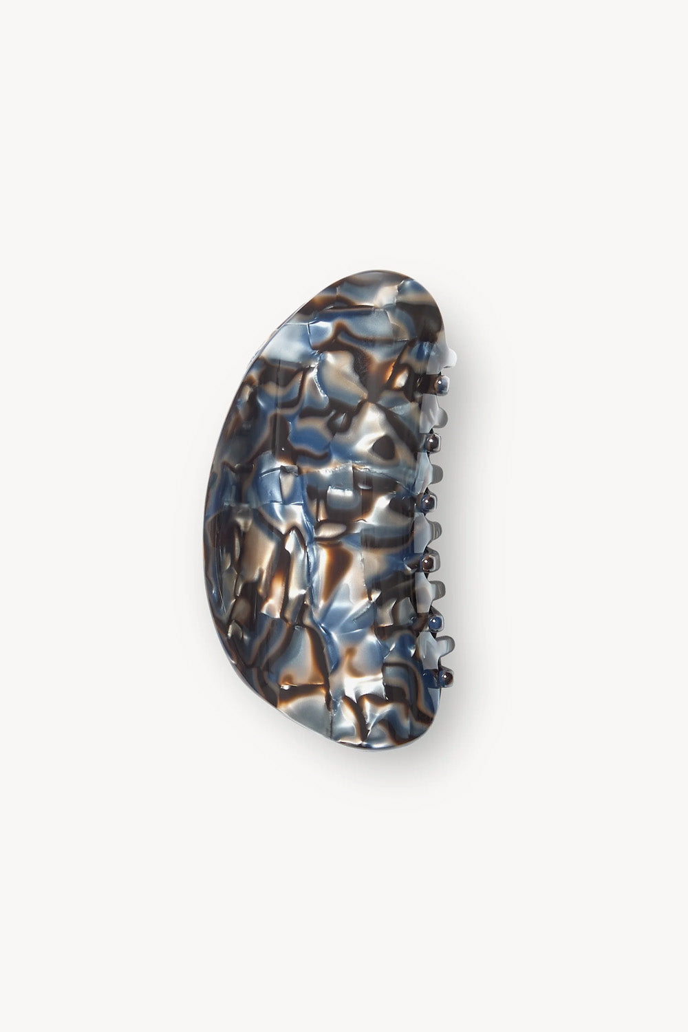 MIDI CRESCENT CLAW CLIP-BLUE HORN
